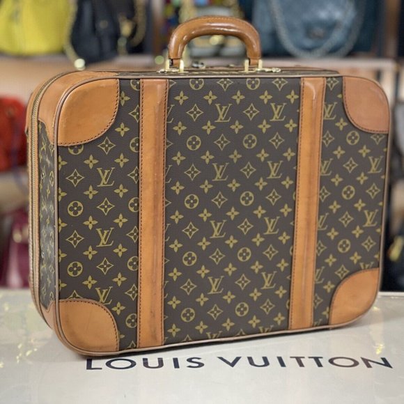 LOUIS VUITTON Vintage 19" Compact Travel Carryon Suitcase Duffle Carryall Bag - Picture 16 of 16